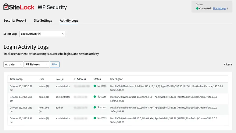 Login activity logs 02