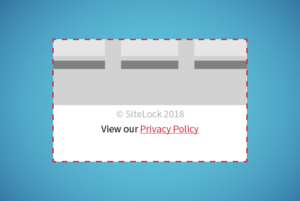 SiteLock privacy policy graphic.